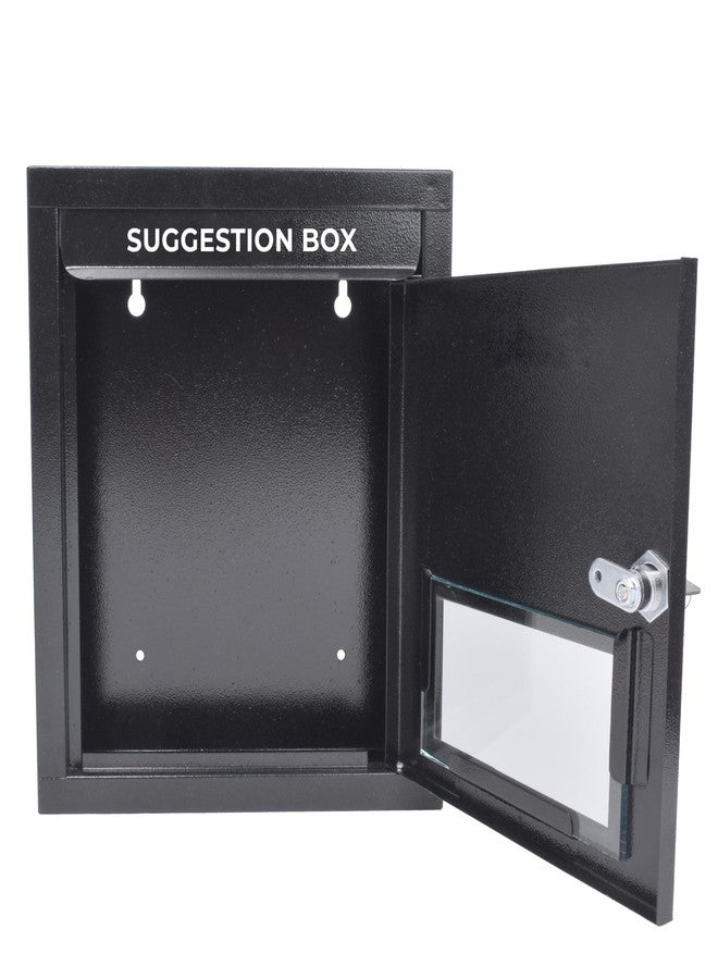 بلانيت صندوق بريد متعدد الأغراض من بلانيت، صندوق اقتراحات/شكاوى/صندوق بريد مكتبي/صندوق تبرعات/صندوق بريد للاستخدام المنزلي والمكتبي مع قفل ومفاتيح - (أسود) - Image 4